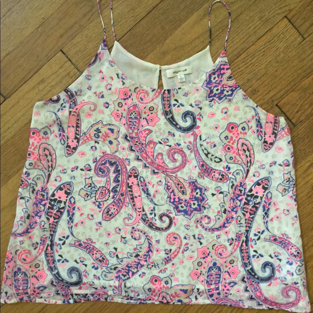 Printed Paisley Tank
